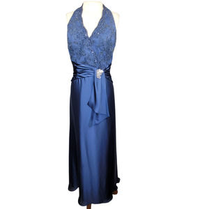 Cameron Blake Navy Halter mother of the occasion,Cocktail Dress Size 6
